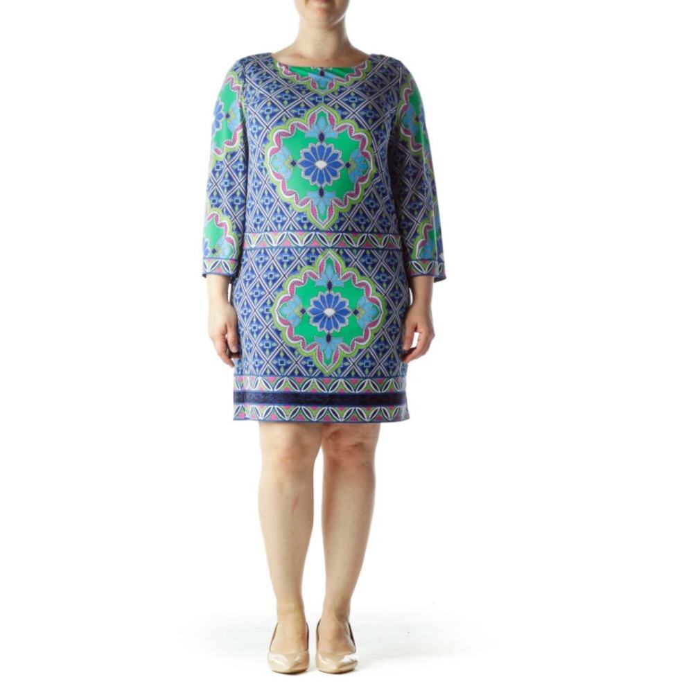 LAUNDRY by Shelli Segal Diamond Shift Dress | M